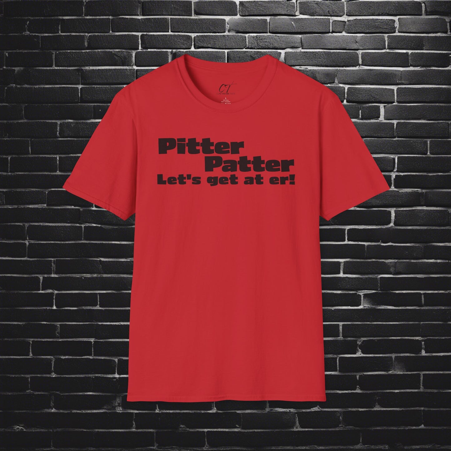 Letterkenny, Pitter Patter Lets Get At Her, Fun Graphic Tee for Casual Wear, Gift for Friends, Birthday Apparel, Everyday Comfort