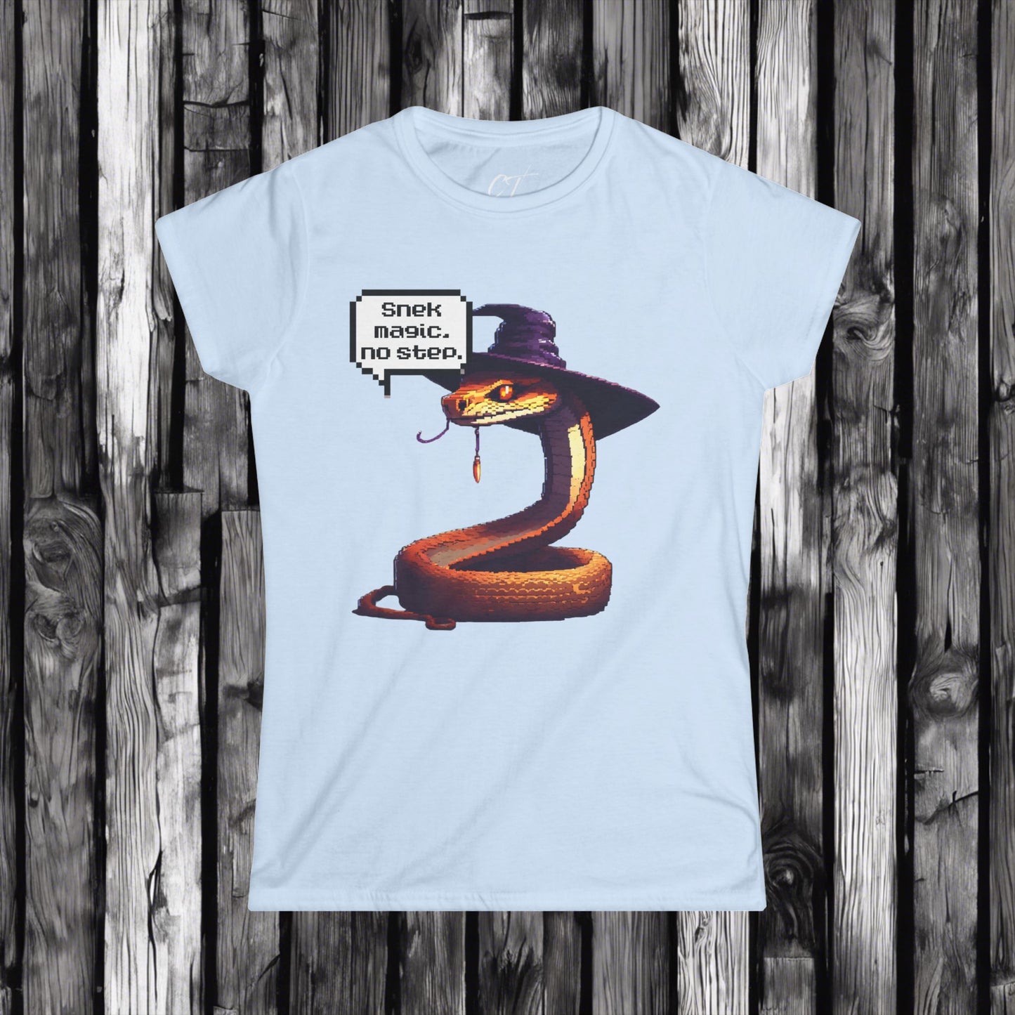 Snek Magic No Step, Halloween, Spooky Season, WomensT, Funny shirt, Funny Gift, Humorous Shirt, 8 bit art, Dungeons and dragons, nerd shirt