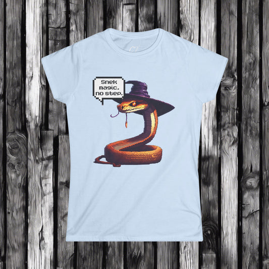 Snek Magic No Step, Halloween, Spooky Season, WomensT, Funny shirt, Funny Gift, Humorous Shirt, 8 bit art, Dungeons and dragons, nerd shirt