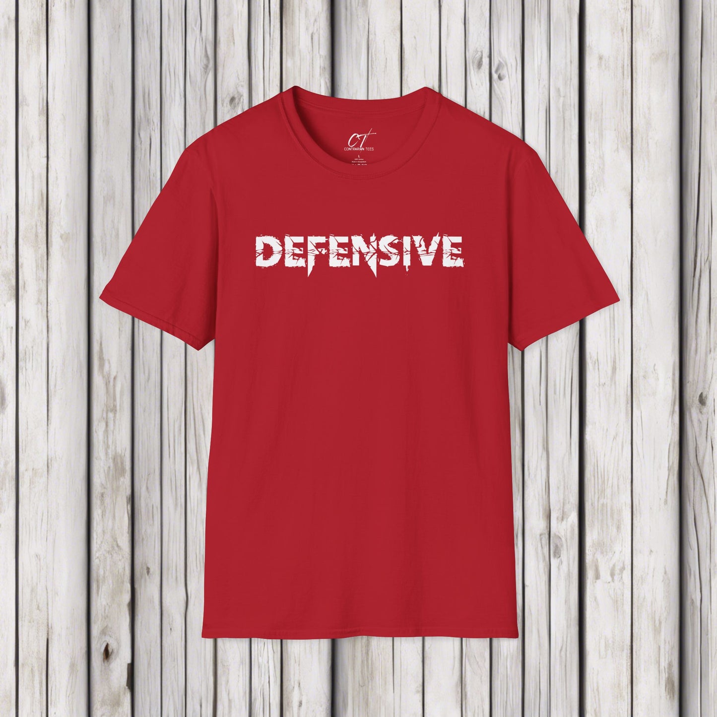 Defensive, Mens Tee, Sarcastic Shirt, Smartass Shirt, Adult Humor Shirt, Funny shirt, Funny Gift, Humorous Shirt