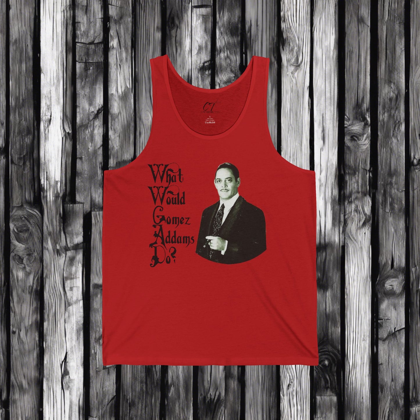 The Addams Family, Gomez Addams, WWGAD, Spooky Tank, Halloween Tank, Dark Humor, Movie Shirt, Mischievous Apparel, Funny GIft
