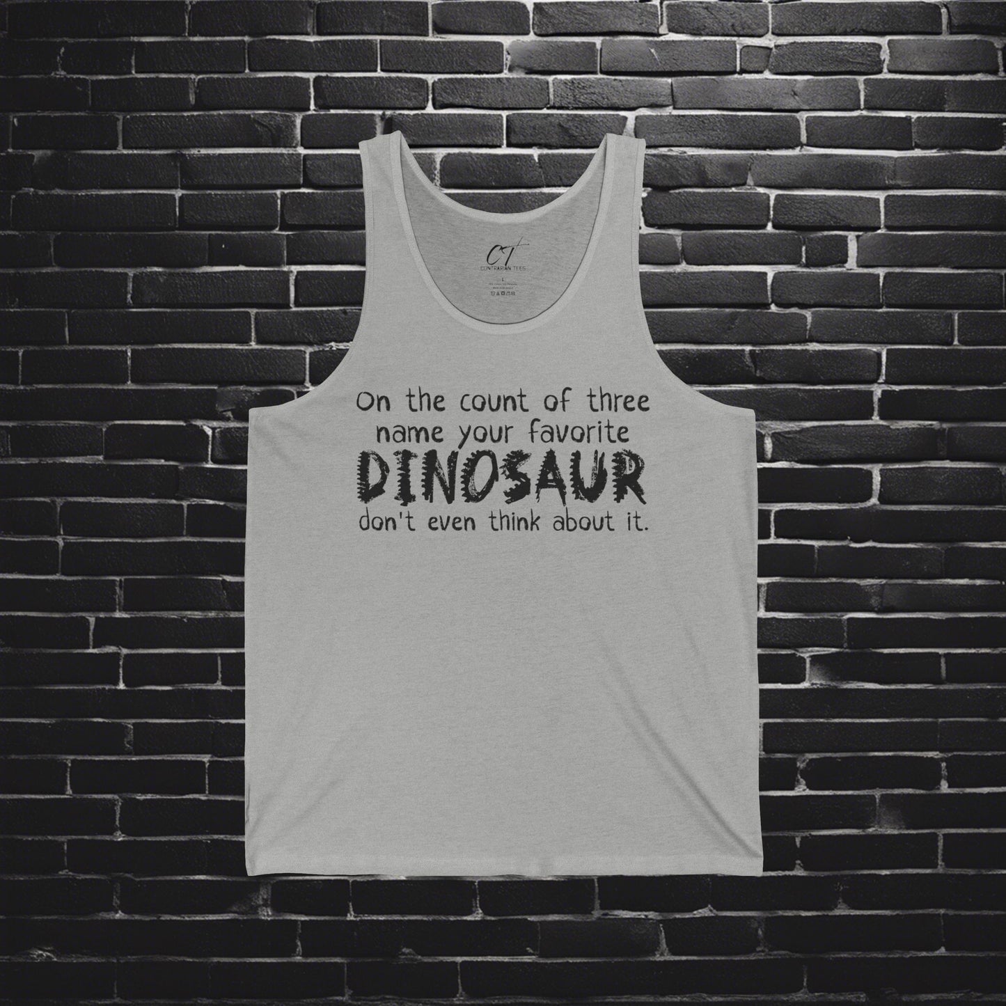 Name your favorite Dinosaur, Step Brothers, Movie Quote, Will Ferrell, Funny Dinosaur Tank, Jurassic Fans, Dino Lovers, Casual Wear