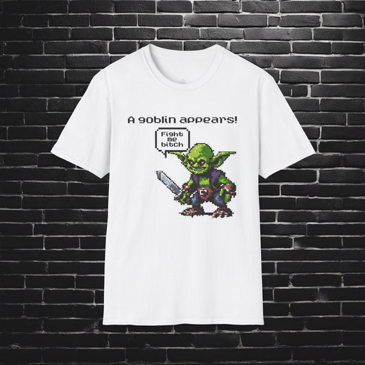 A goblin appears, Mens T-shirt, Funny shirt, Funny Gift, Humorous Shirt, 8 bit art, Dungeons and dragons, nerd shirt, video game shirt