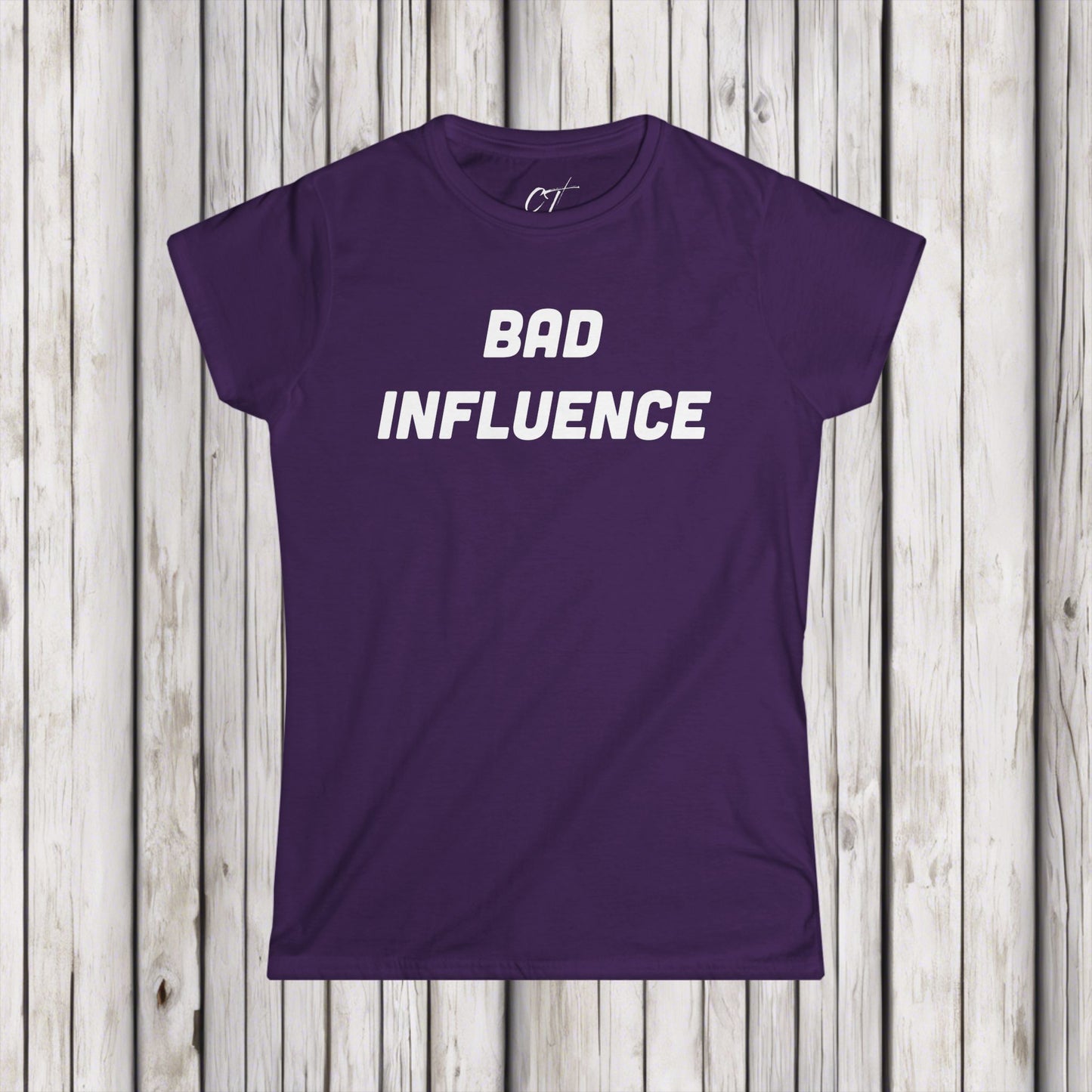 Bad Influence, Women's Tee, Mischievous, Sarcastic Shirt, Smartass Shirt, Adult Humor Shirt, Funny shirt, Funny Gift, Humorous Shirt
