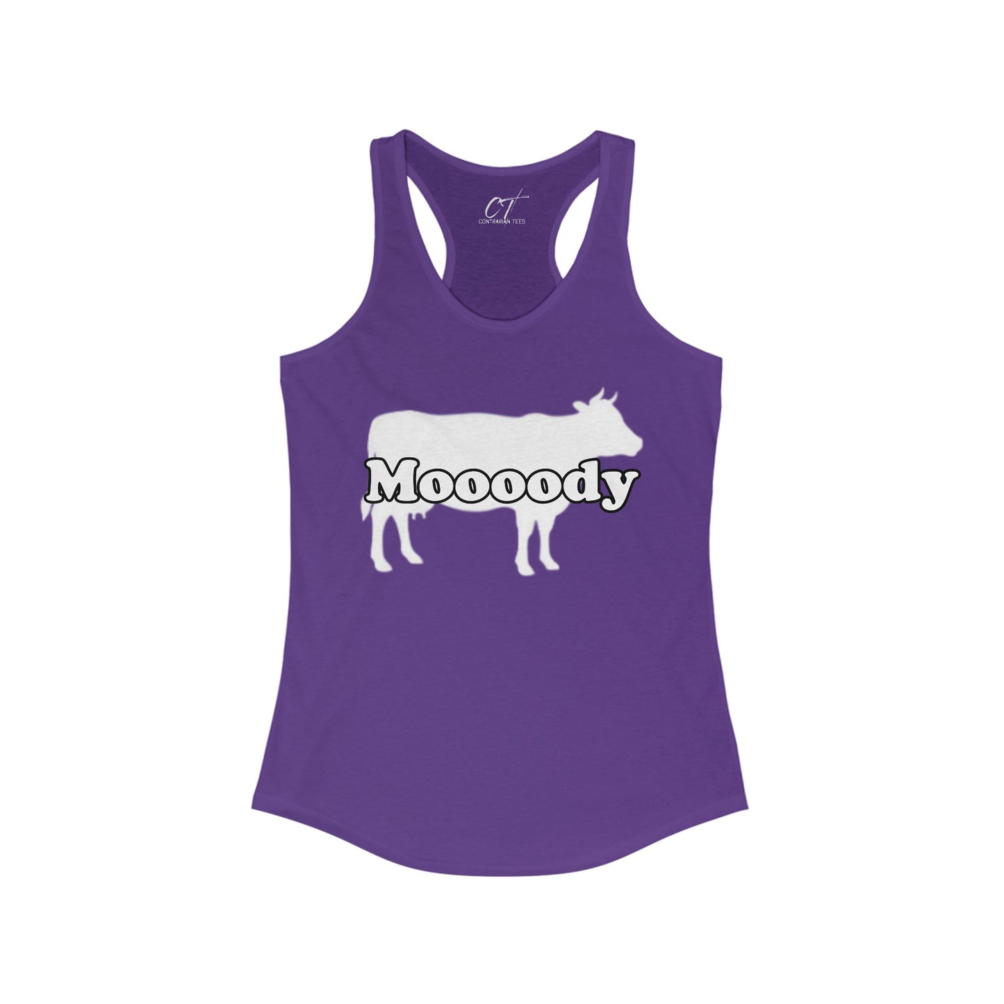 Moody, Women's Tank, Cow Shirt, Mischievous Apparel, Sarcastic Shirt, Smartass Shirt, Funny shirt, Funny Gift, Humorous Shirt