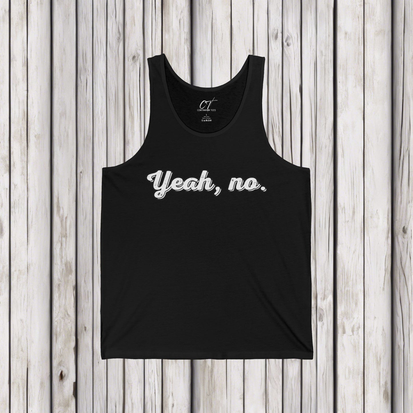 Yeah no, Mens Tank Top, Sarcastic Shirt, Smartass Shirt, Adult Humor Shirt, Funny shirt, Funny Gift, Humorous Shirt, Nope