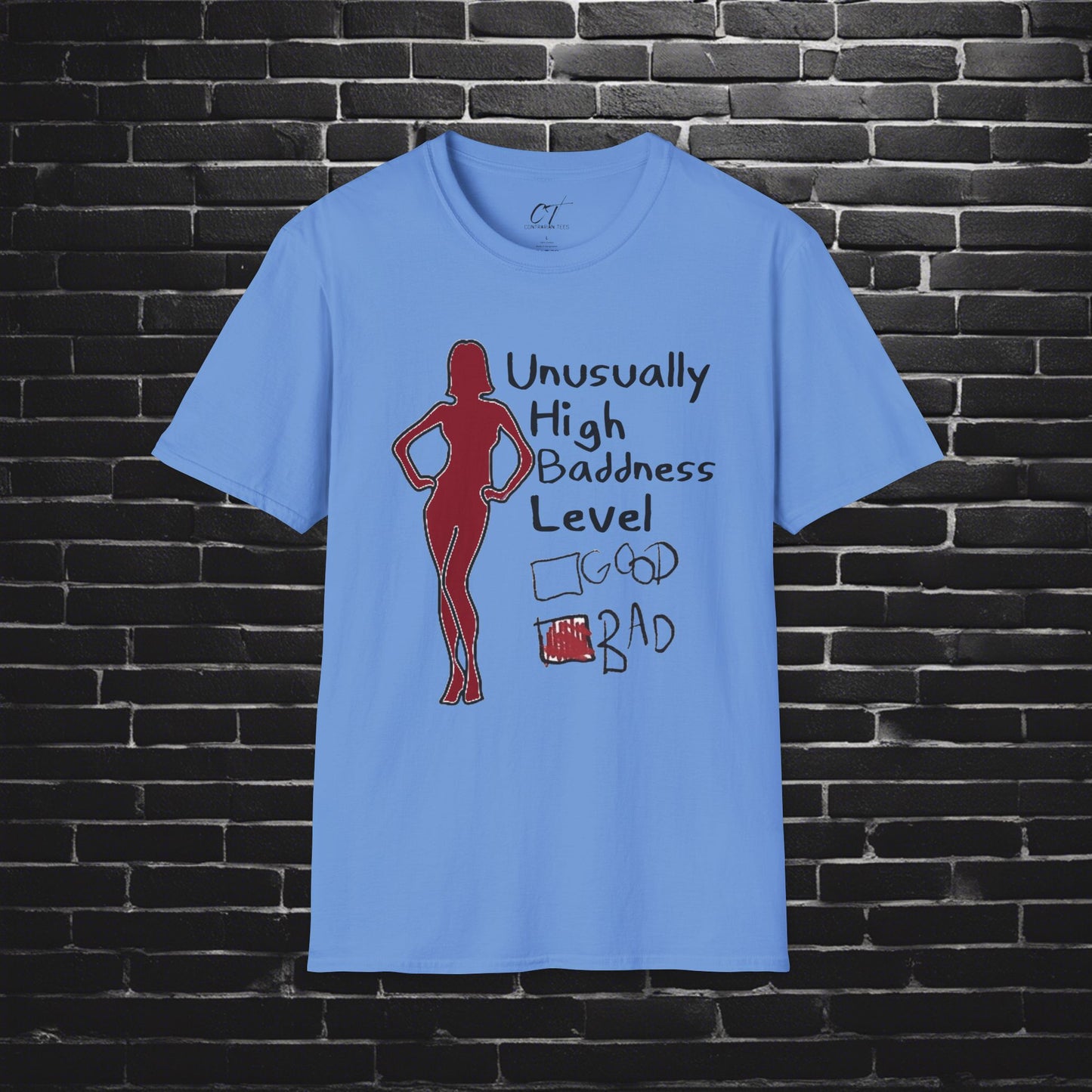 Baddness Level, Women's Shirt, Lilo and Stich, Mischievous Apparel, Sarcastic Shirt, Smartass Shirt, Funny shirt, Funny Gift, Humorous Shirt
