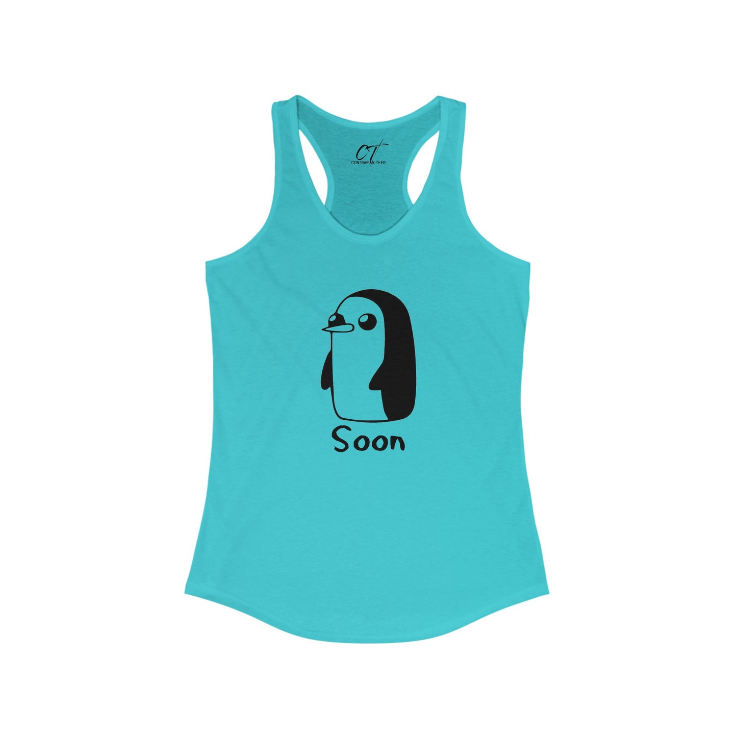 Adventure Time, Gunter, Soon, This is a threat, Movie T-shirt, Women's Racerback Tank, Movie quotes, nerd shirt, funny shirt, cute shirt