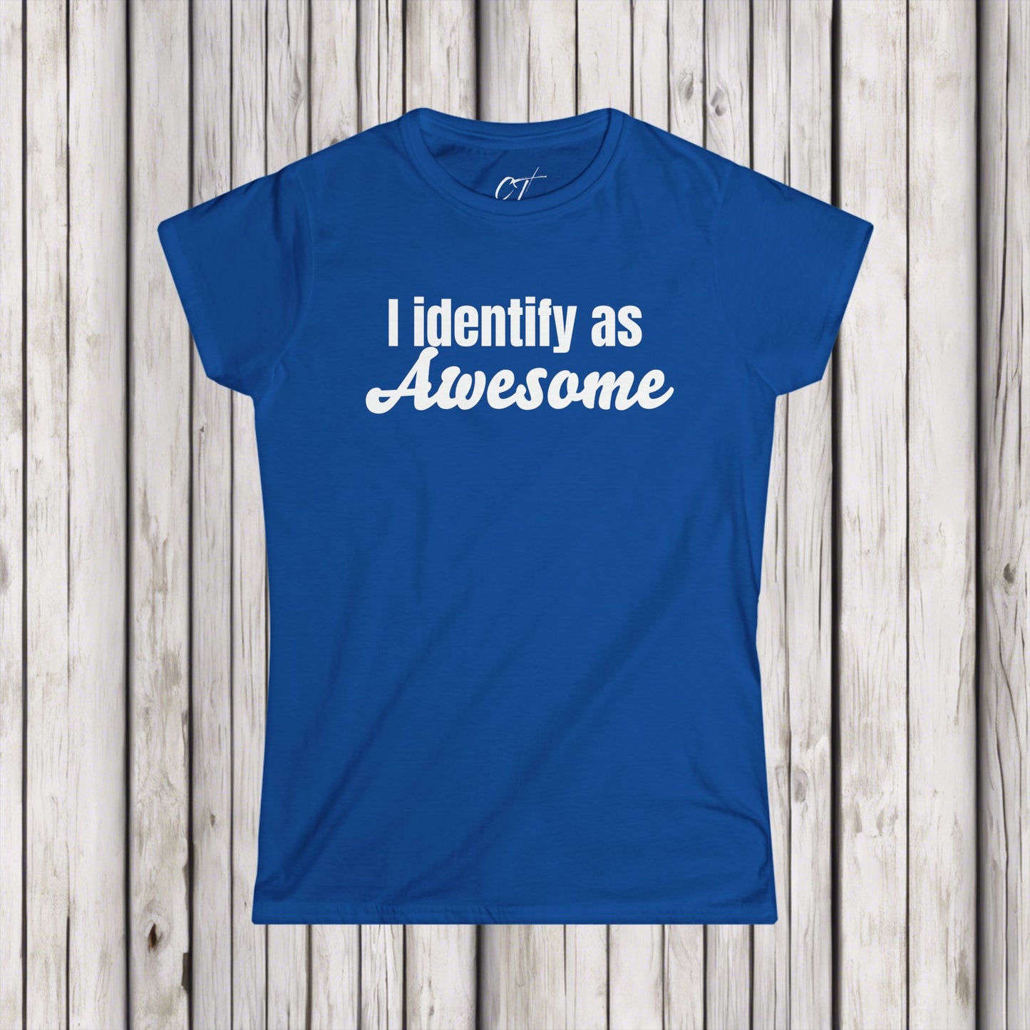 I Identify as Awesome, Women's Tee, Sarcastic Shirt, Smartass Shirt, Adult Humor Shirt, Funny shirt, Funny Gift, Humorous Shirt