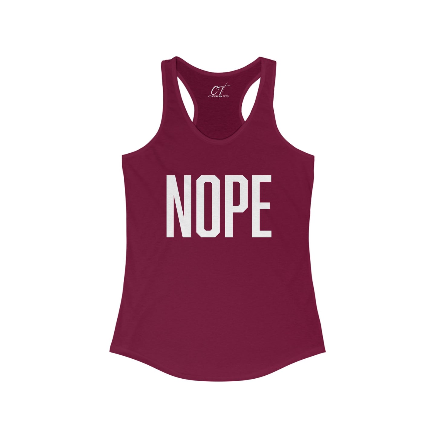 Nope, Women's Tank, Sarcastic Shirt, Smartass Shirt, Adult Humor Shirt, Funny shirt, Funny Gift, Humorous Shirt