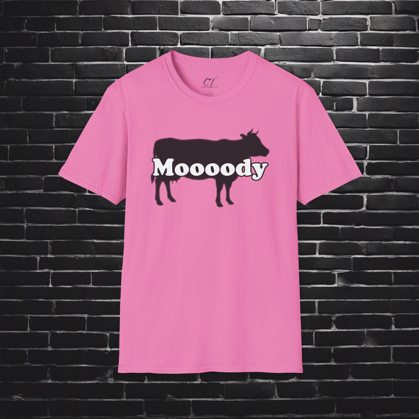 Moody, Cow Shirt, Mischievous Apparel, Sarcastic Shirt, Smartass Shirt, Adult Humor Shirt, Funny shirt, Funny Gift, Humorous Shirt