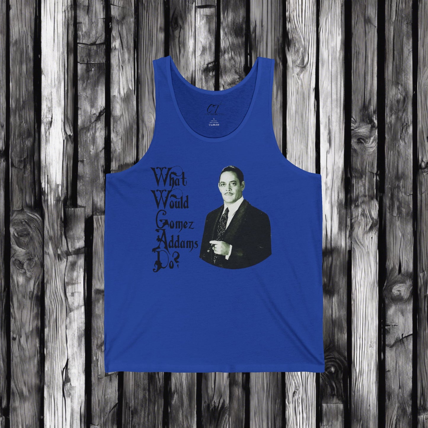 The Addams Family, Gomez Addams, WWGAD, Spooky Tank, Halloween Tank, Dark Humor, Movie Shirt, Mischievous Apparel, Funny GIft