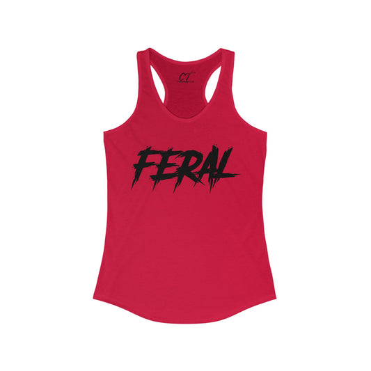 Feral, Tank, Mischievous Apparel, Wild Shirt, Spooky Shirts, Inspirational Shirts, Sarcastic Shirt, Funny shirt, Funny Gift, Humorous Shirt