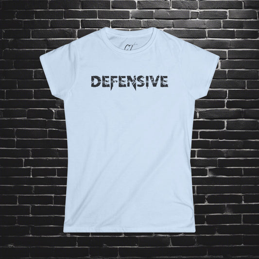 Defensive, Mens Tee, Sarcastic Shirt, Smartass Shirt, Adult Humor Shirt, Funny shirt, Funny Gift, Humorous Shirt