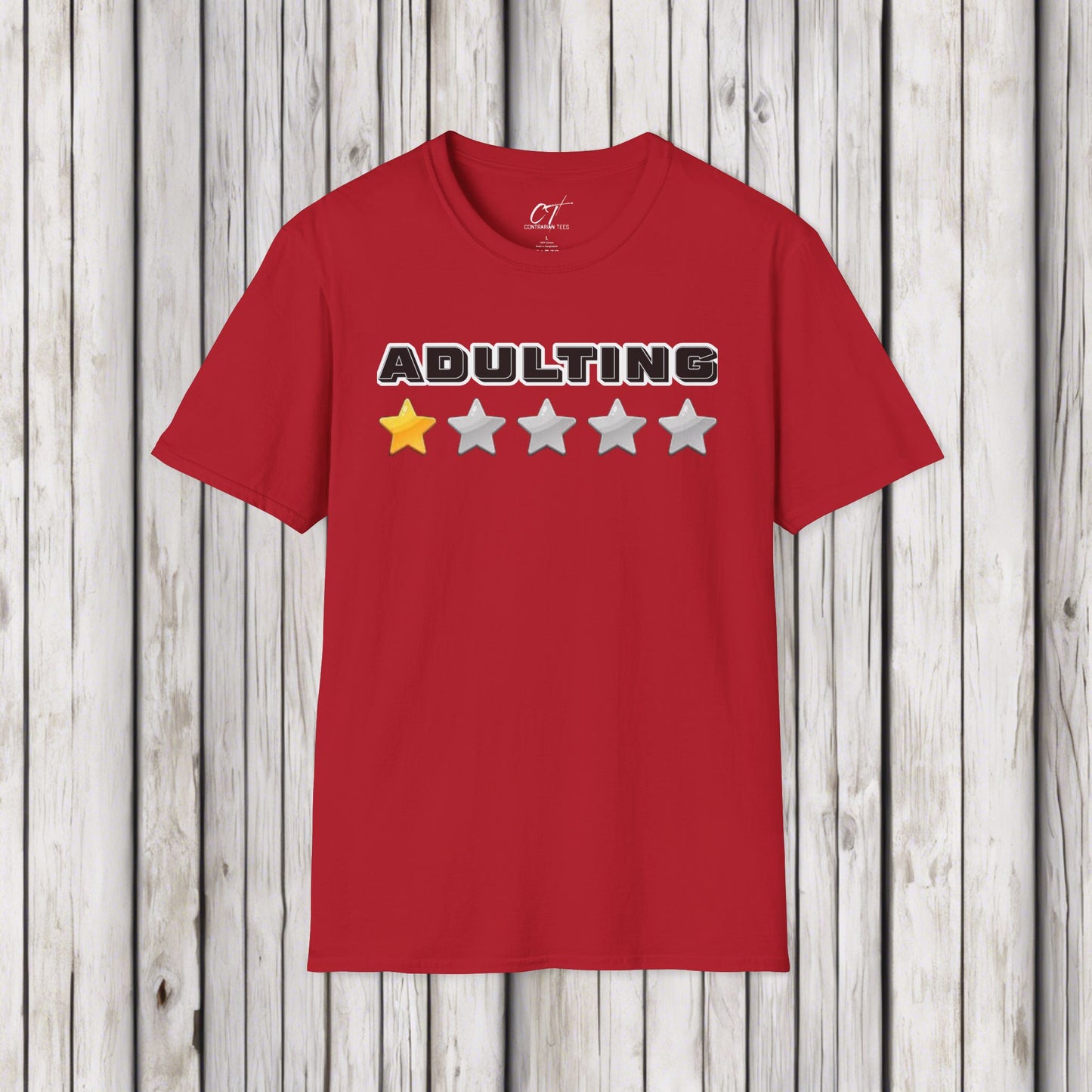 Adulting One Star Rating, Mischievous, Sarcastic Shirt, Smartass Shirt, Adult Humor Shirt, Funny shirt, Funny Gift, Humorous Shirt