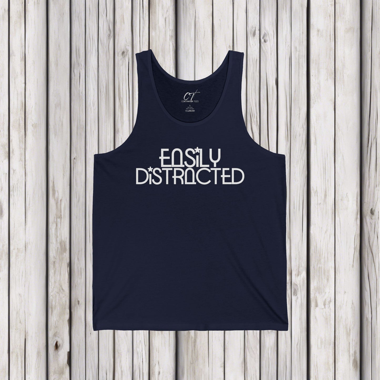 Easily Distracted, Whimsical Shirt, Mischievous, Sarcastic Shirt, Smartass Shirt, Adult Humor Shirt, Funny shirt, Funny Gift, Humorous Shirt