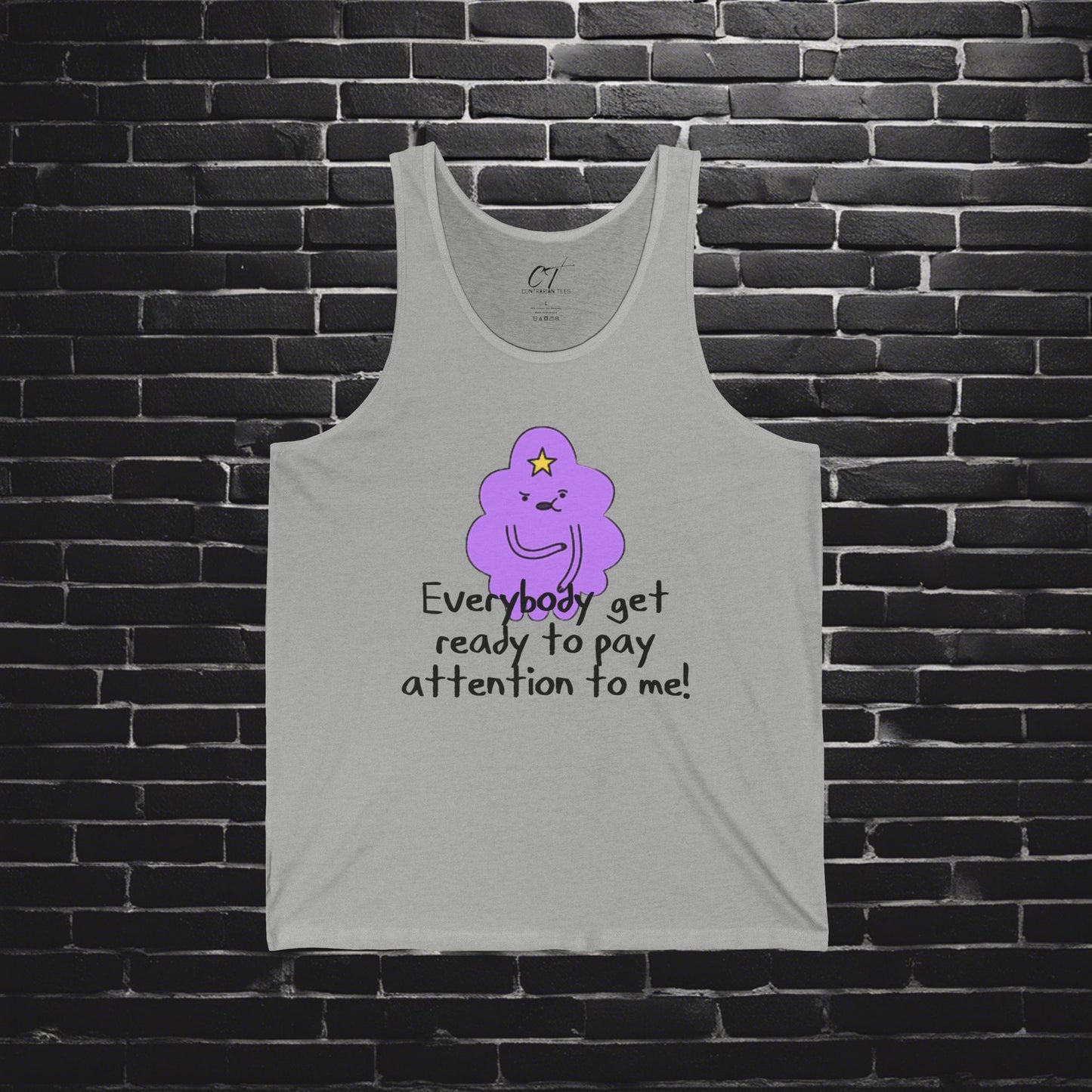Adventure Time, LSP, Pay attention to me, Lumpy Space Princess, Movie Tank, Movie quotes, nerd shirt, funny shirt, cute shirt