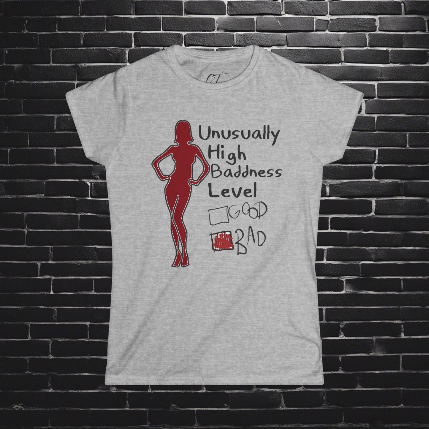 Baddness Level, Women's Shirt, Lilo and Stich, Mischievous Apparel, Sarcastic Shirt, Smartass Shirt, Funny shirt, Funny Gift, Humorous Shirt