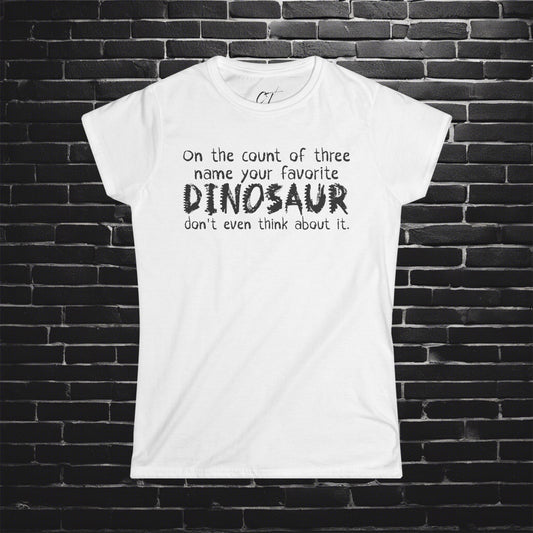 Name your favorite Dinosaur, Step Brothers, Movie Quote, Will Ferrell, Funny Dinosaur T-Shirt, Jurassic Fans, Dino Lovers, Casual Wear