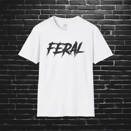 Feral, T-Shirt, Mischievous Apparel, Wild Shirt, Spooky Shirts, Inspirational Shirts, Sarcastic Shirt, Funny shirt, Funny Gift, Humorous Shirt