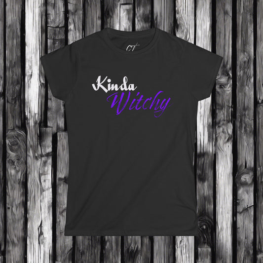 Kinda Witchy, Halloween Party Shirt, Witchy Vibes Shirt, Halloween Shirt, Womens T-shirt, Spooky Shirt, Witch Shirt, Fall Shirt
