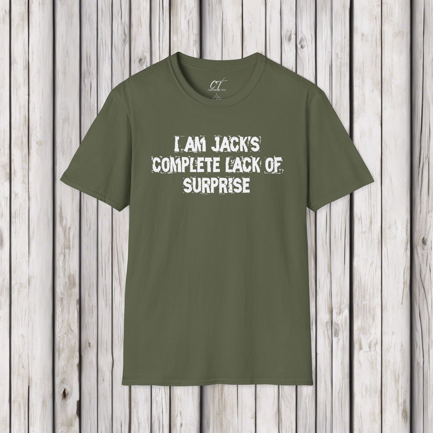I am Jack's complete lack of suprise, Fight Club, Sarcastic Shirt, Smartass Shirt, Adult Humor Shirt, Funny shirt, Funny Gift