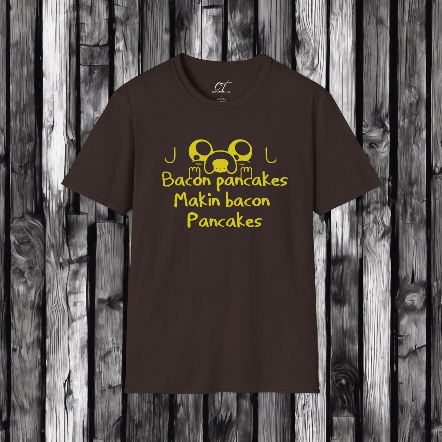 Adventure Time, Bacon Pancakes, Makin pancakes, Movie T-shirt, Movie quotes, nerd shirt, Inspirational Quotes, Inspirational Shirt