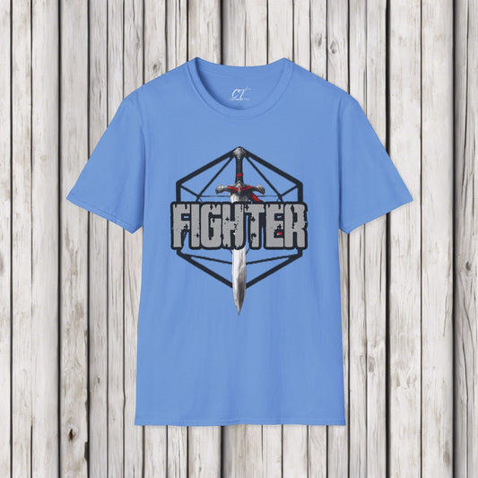 D&D Class Shirt, Fighter, Gifts for Gamer, Dungeons and Dragons Shirt, Geeky Shirt, Gifts for Geeks, DnD Shirt, RPG Gamer Shirt