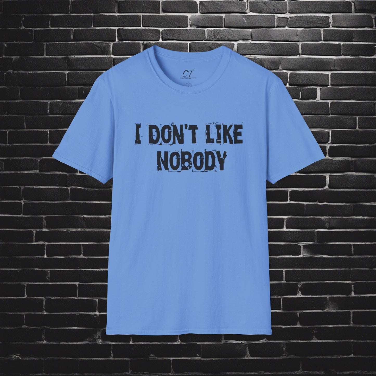 I don't like nobody, Mens T-shirt, Sarcastic Shirt, Smartass Shirt, Adult Humor Shirt, Funny shirt, Funny Gift, Humorous Shirt