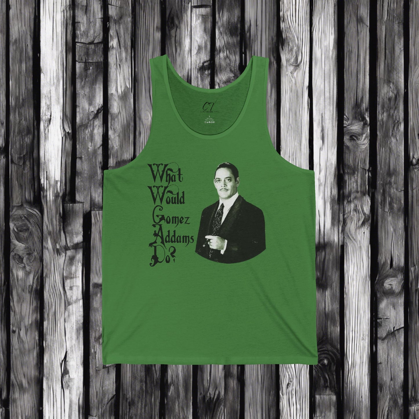 The Addams Family, Gomez Addams, WWGAD, Spooky Tank, Halloween Tank, Dark Humor, Movie Shirt, Mischievous Apparel, Funny GIft