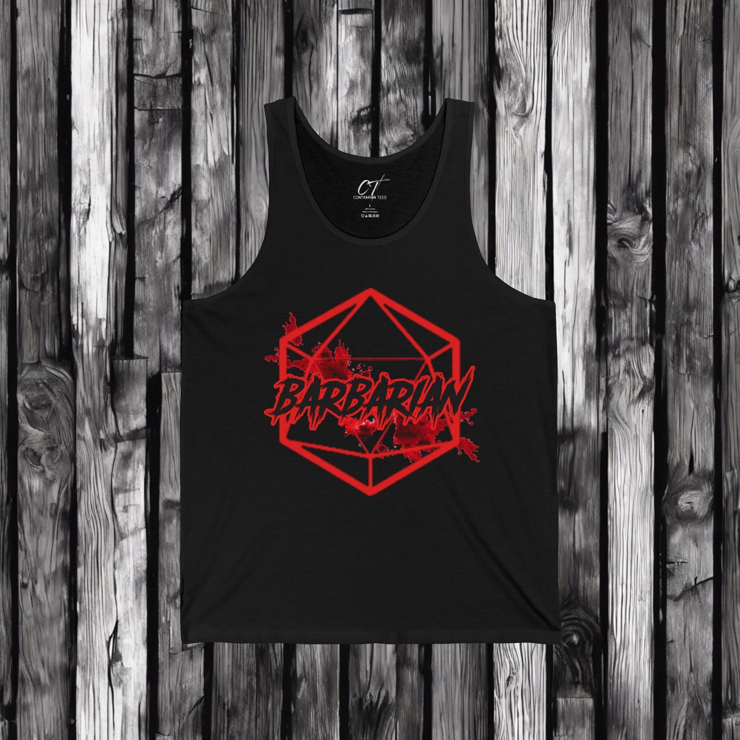 D&D Class Tank, Barbarian, Gifts for Gamer, Dungeons and Dragons Shirt, Geeky Shirt, Gifts for Geeks, DnD Shirt, RPG Gamer Shirt