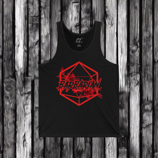 D&D Class Tank, Barbarian, Gifts for Gamer, Dungeons and Dragons Shirt, Geeky Shirt, Gifts for Geeks, DnD Shirt, RPG Gamer Shirt