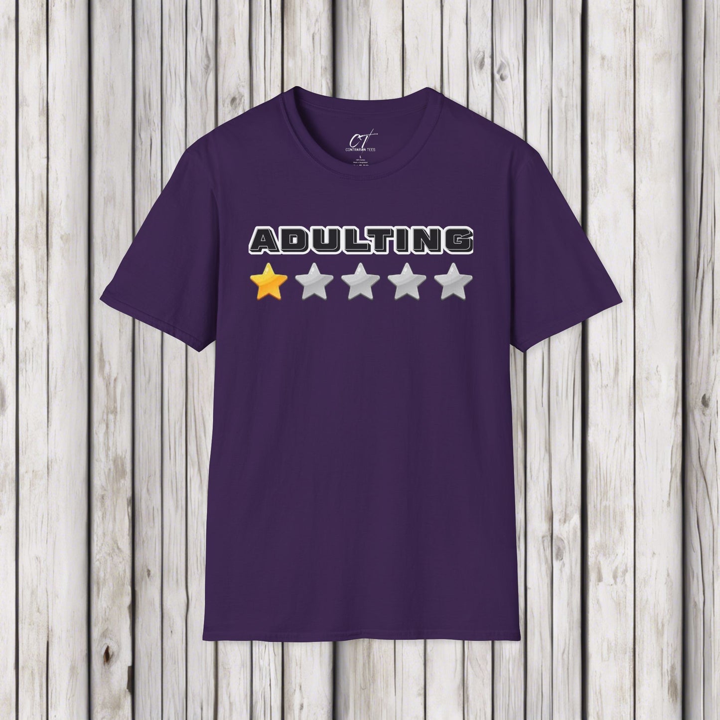 Adulting One Star Rating, Mischievous, Sarcastic Shirt, Smartass Shirt, Adult Humor Shirt, Funny shirt, Funny Gift, Humorous Shirt
