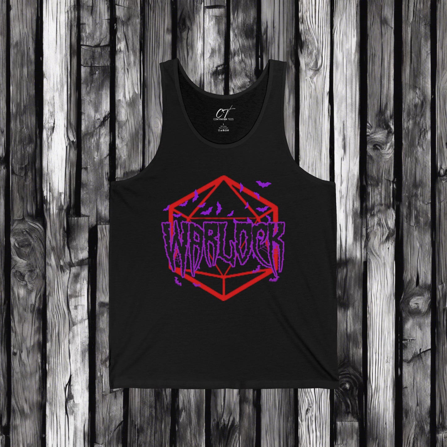 D&D Class Tank, Warlock, Gifts for Gamer, Dungeons and Dragons Shirt, Geeky Shirt, Gifts for Geeks, DnD Shirt, RPG Gamer Shirt