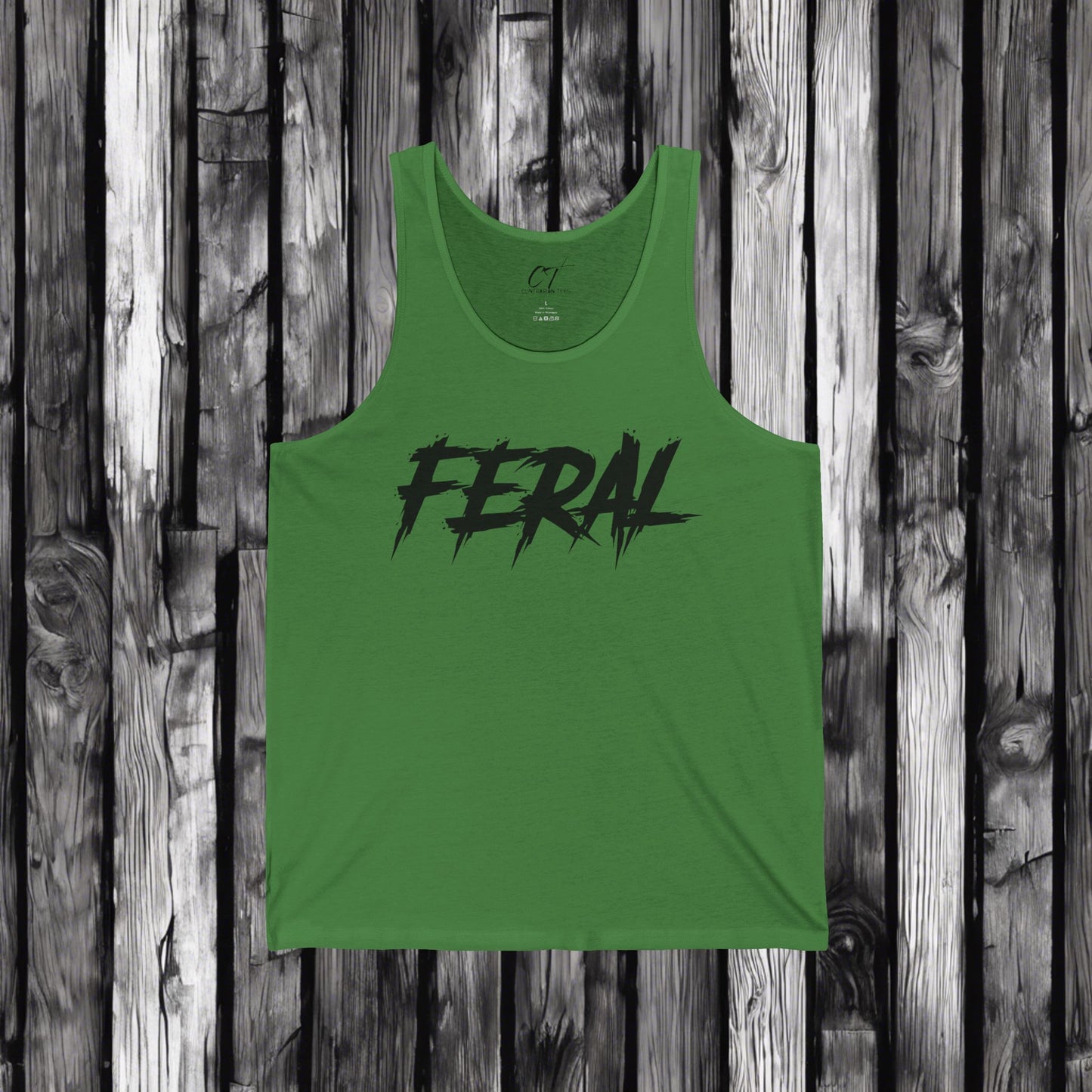 Feral, Tank, Mischievous Apparel, Wild Shirt, Spooky Shirts, Inspirational Shirts, Sarcastic Shirt, Funny shirt, Funny Gift, Humorous Shirt