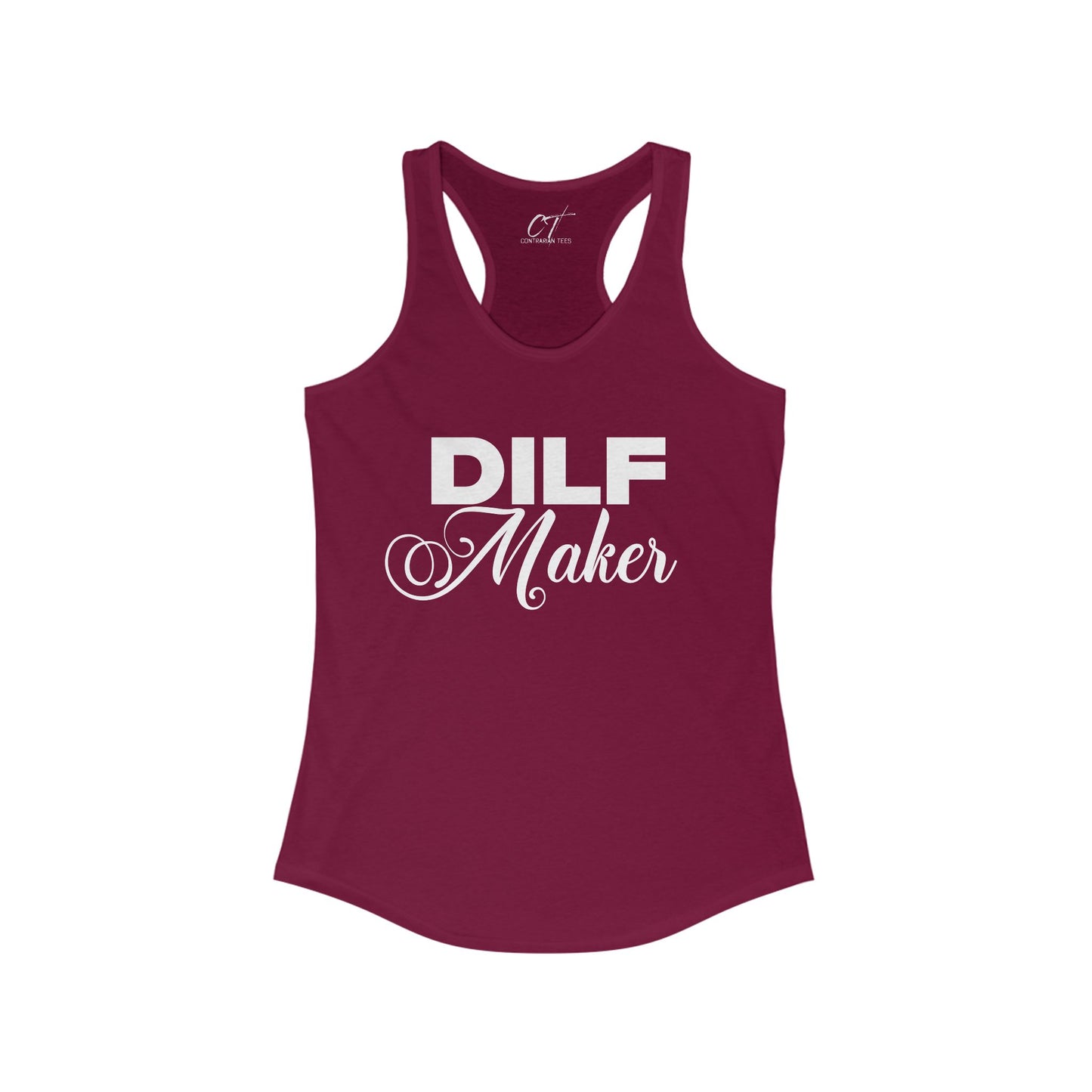 DILF Maker, Women's Tank, Mischievous Apparel, Sarcastic Shirt, Smartass Shirt, Adult Humor Shirt, Funny shirt, Funny Gift, Humorous Shirt