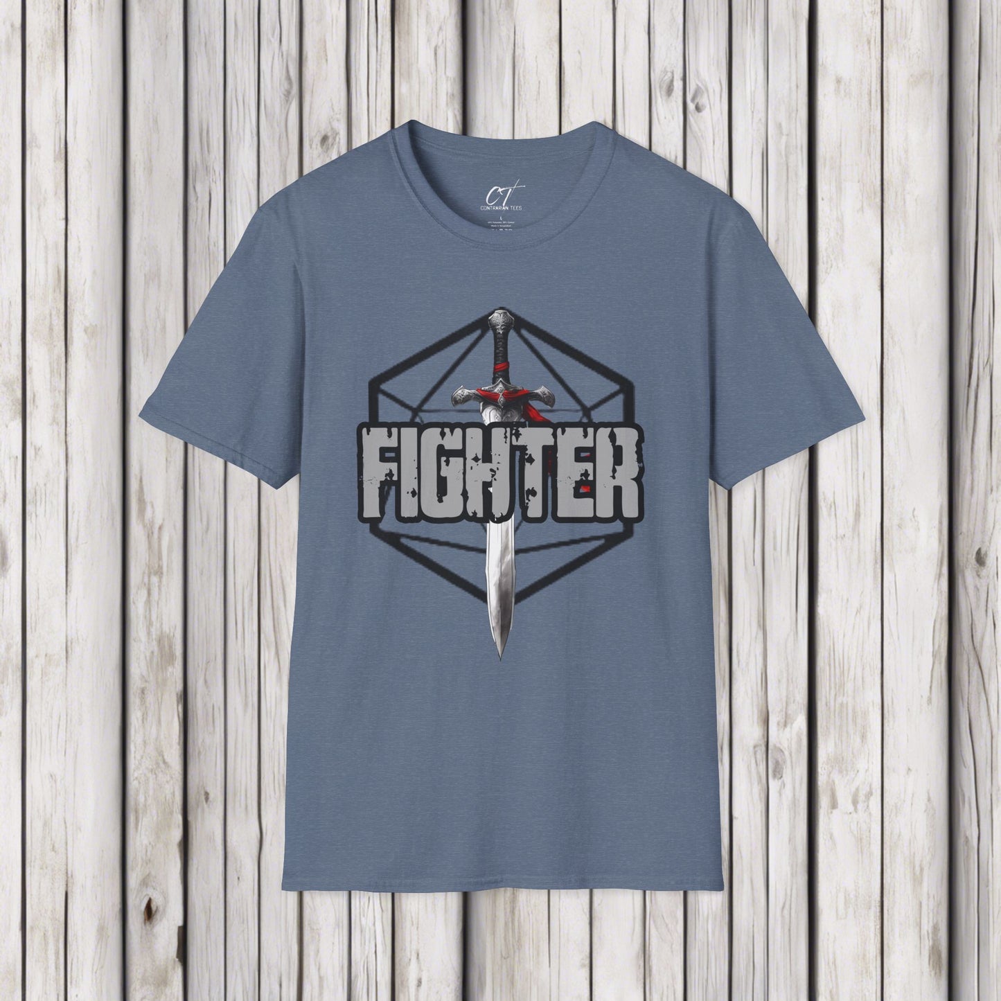 D&D Class Shirt, Fighter, Gifts for Gamer, Dungeons and Dragons Shirt, Geeky Shirt, Gifts for Geeks, DnD Shirt, RPG Gamer Shirt