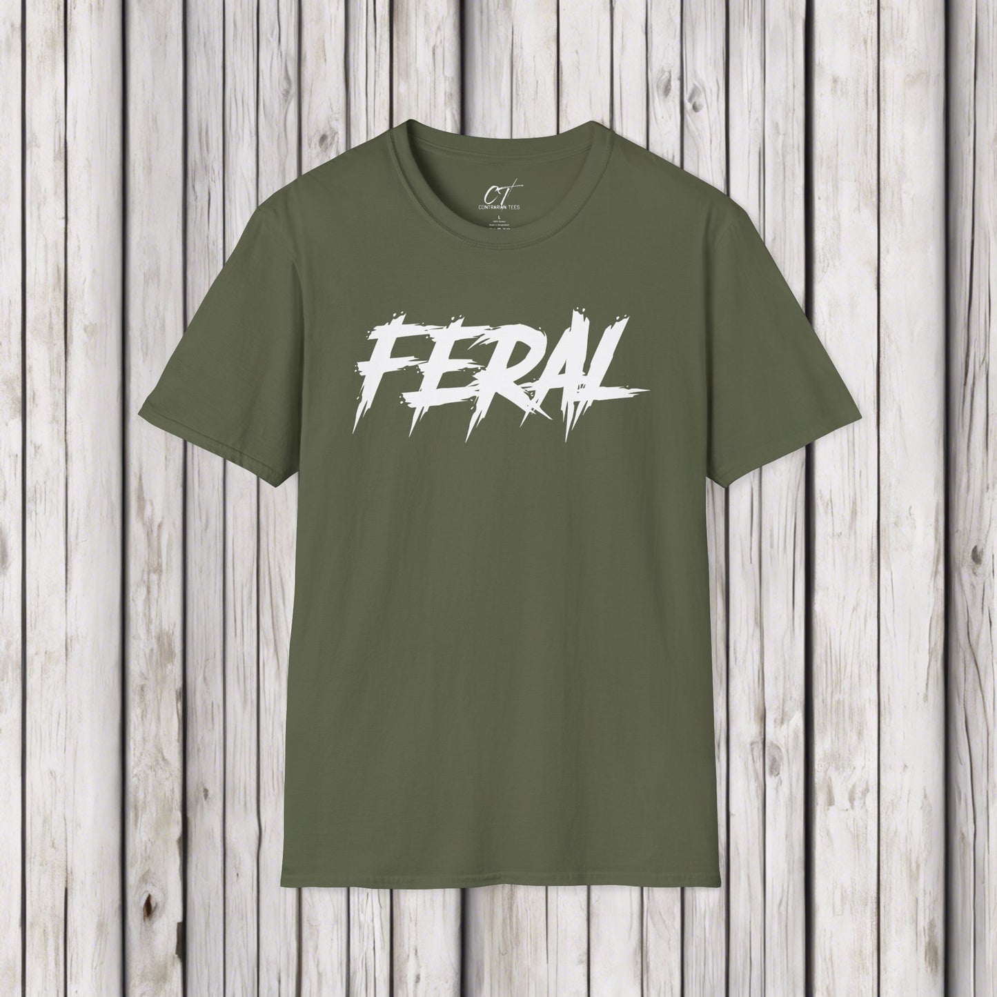 Feral, T-Shirt, Mischievous Apparel, Wild Shirt, Spooky Shirts, Inspirational Shirts, Sarcastic Shirt, Funny shirt, Funny Gift, Humorous Shirt