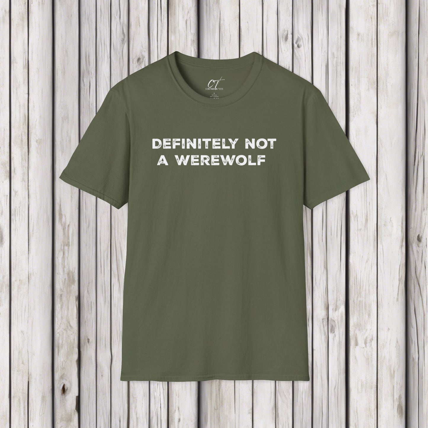 Definitely not a werewolf, Costume Shirt, Trendy Fall Tee, Spooky Season, Halloween Party Shirt, Halloween Shirt, Spooky Shirt, Fall Shirt