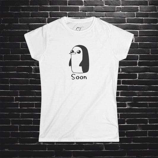 Adventure Time, Gunter, Soon, Women's Softstyle Tee, This is a threat, Movie T-shirt, Movie quotes, nerd shirt, funny shirt, cute shirt