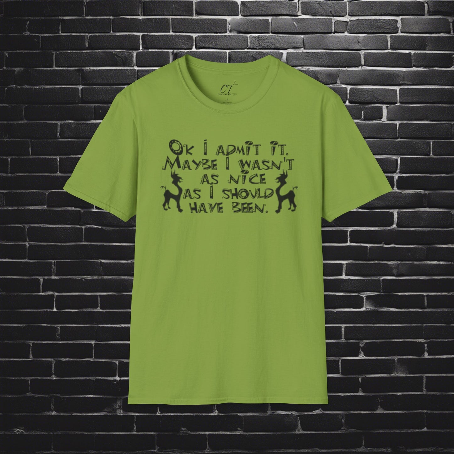 The Emperors New Groove, OK I admit it maybe I wasn't as nice as I should have been, Movie Quotes, Kuzco Quotes, Mischievous, Sarcastic Shirt, Smartass Shirt, Funny shirt, Funny Gift, Humorous Shirt
