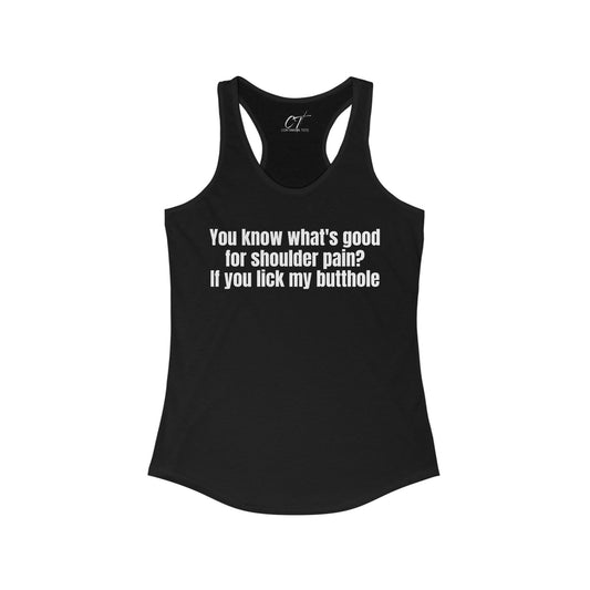 Step Brothers, You know what's good for shoulder pain?, Movie Quotes, Will Ferrell, Laughs for Gatherings, Perfect for Casual Wear, Gift for Her, Adult Humor, Comedic Gift