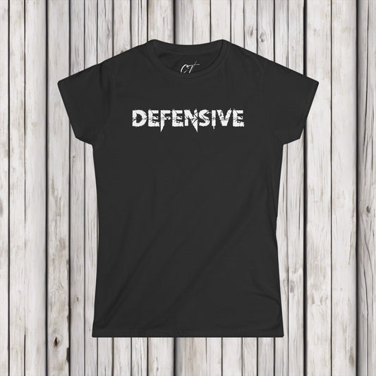 Defensive, Mens Tee, Sarcastic Shirt, Smartass Shirt, Adult Humor Shirt, Funny shirt, Funny Gift, Humorous Shirt