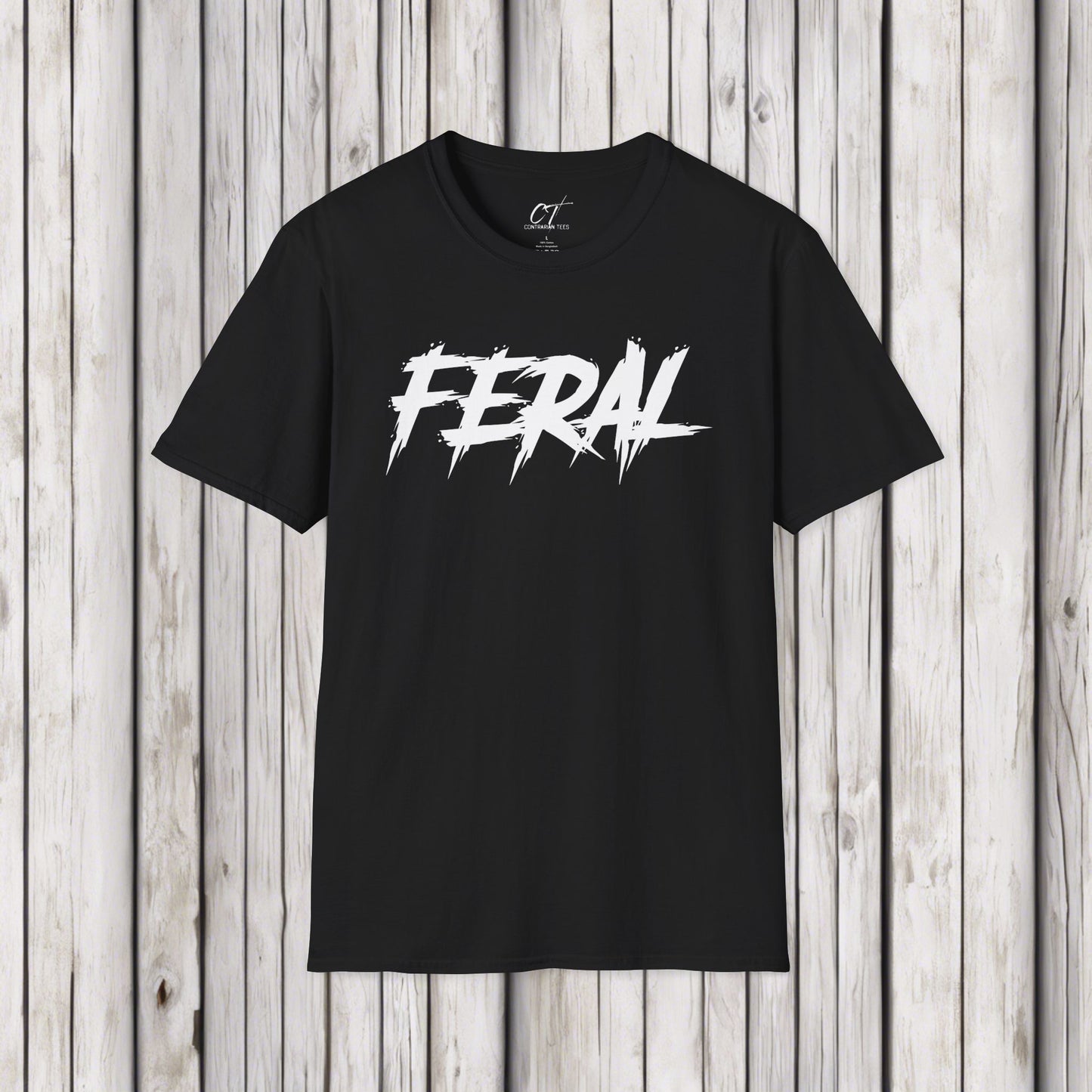 Feral, T-Shirt, Mischievous Apparel, Wild Shirt, Spooky Shirts, Inspirational Shirts, Sarcastic Shirt, Funny shirt, Funny Gift, Humorous Shirt