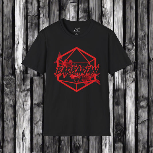 D&D Class Shirt, Barbarian, Gifts for Gamer, Dungeons and Dragons Shirt, Geeky Shirt, Gifts for Geeks, DnD Shirt, RPG Gamer Shirt
