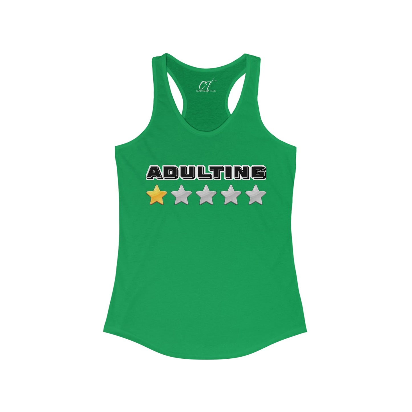 Adulting One Star Rating, Women's Tank, Mischievous Apparel, Sarcastic Shirt, Smartass Shirt, Funny shirt, Funny Gift, Humorous Shirt