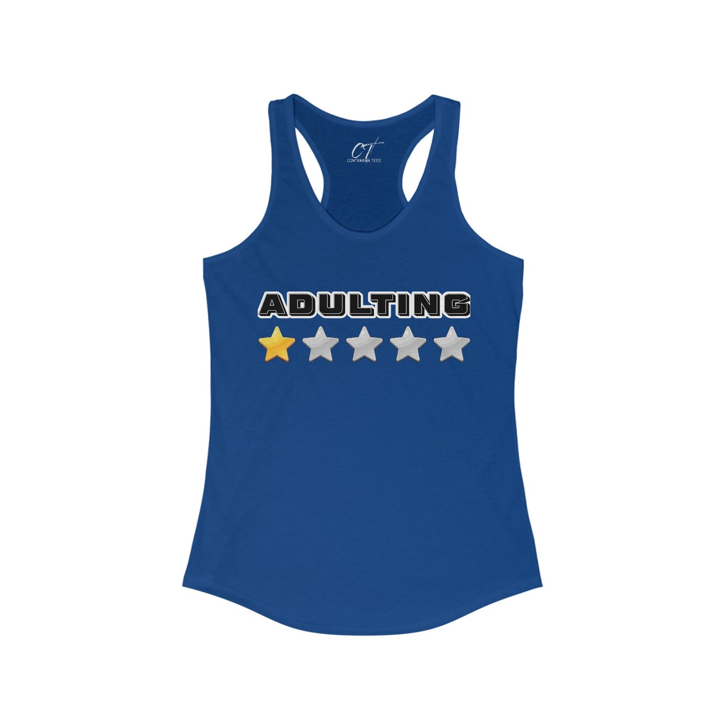 Adulting One Star Rating, Women's Tank, Mischievous Apparel, Sarcastic Shirt, Smartass Shirt, Funny shirt, Funny Gift, Humorous Shirt