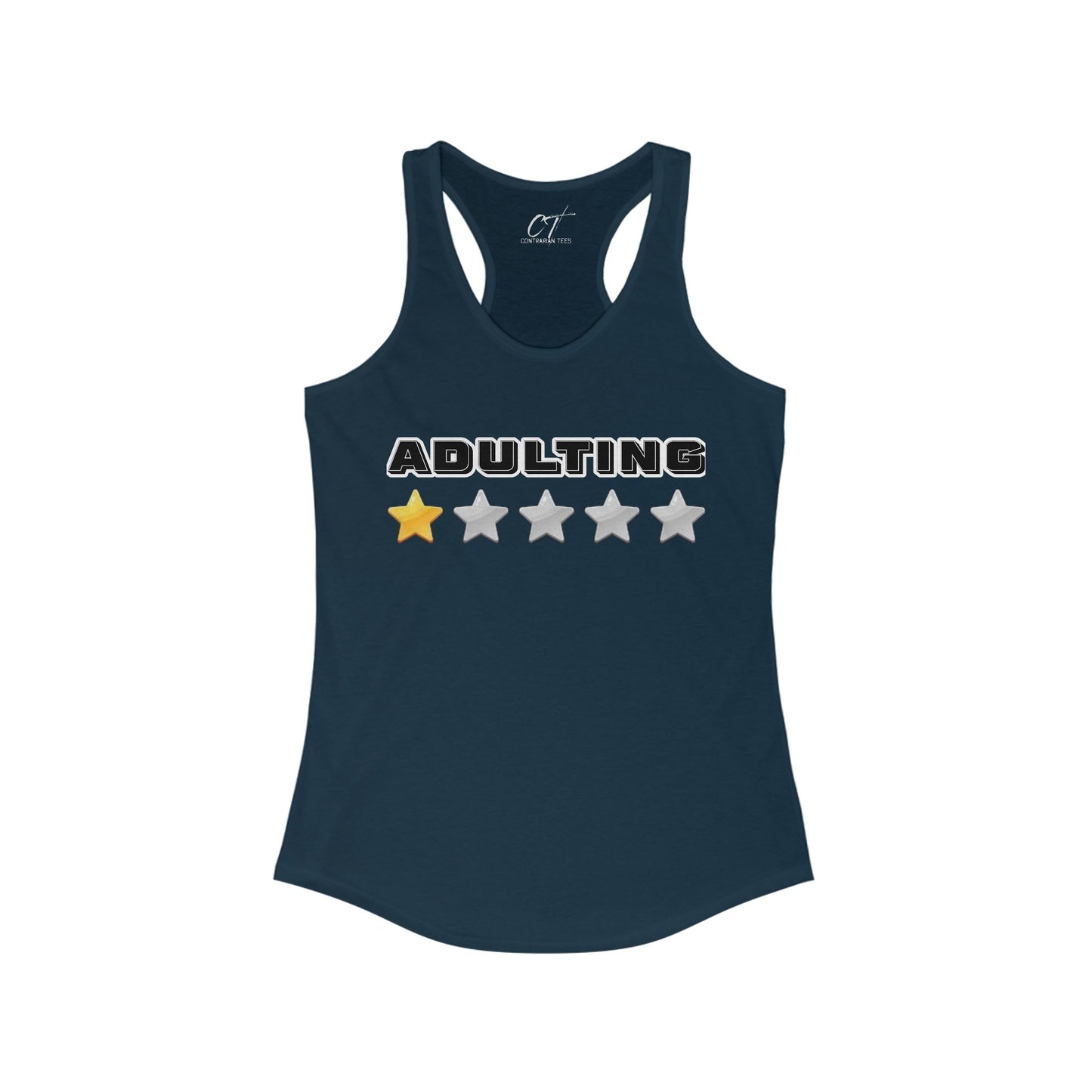 Adulting One Star Rating, Women's Tank, Mischievous Apparel, Sarcastic Shirt, Smartass Shirt, Funny shirt, Funny Gift, Humorous Shirt