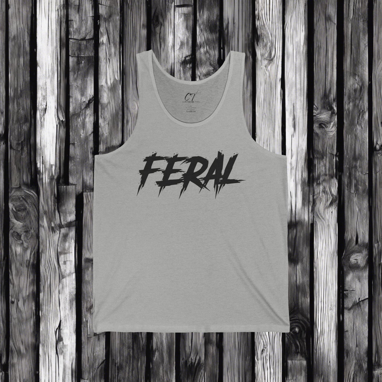 Feral, Tank, Mischievous Apparel, Wild Shirt, Spooky Shirts, Inspirational Shirts, Sarcastic Shirt, Funny shirt, Funny Gift, Humorous Shirt