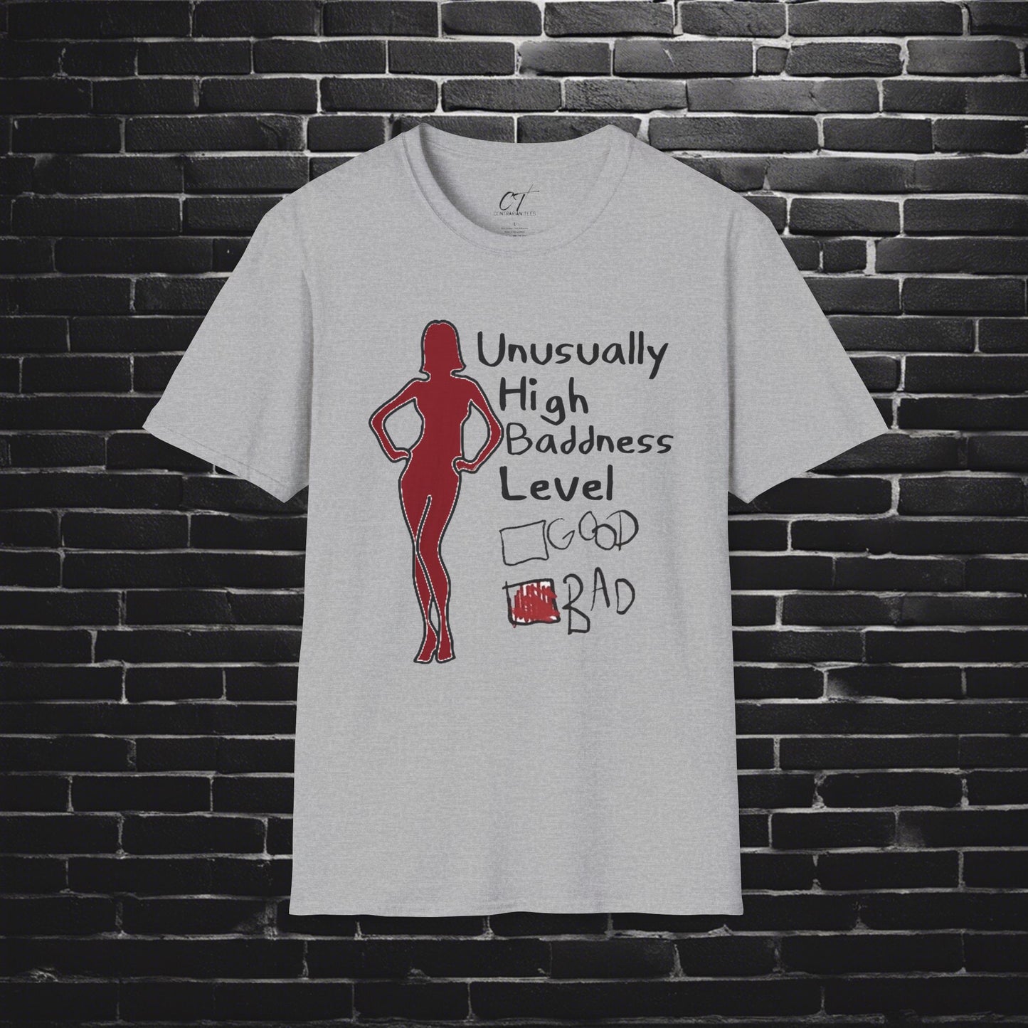 Baddness Level, Women's Shirt, Lilo and Stich, Mischievous Apparel, Sarcastic Shirt, Smartass Shirt, Funny shirt, Funny Gift, Humorous Shirt